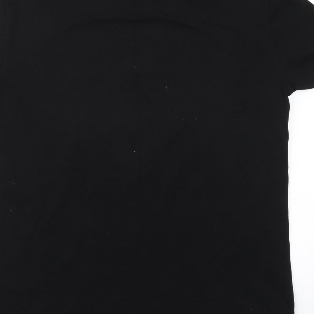 Papaya Womens Black Basic T-Shirt Size 8