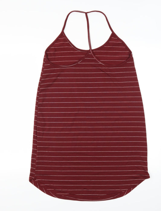 SheIn Womens Red Striped Tank Dress Size L