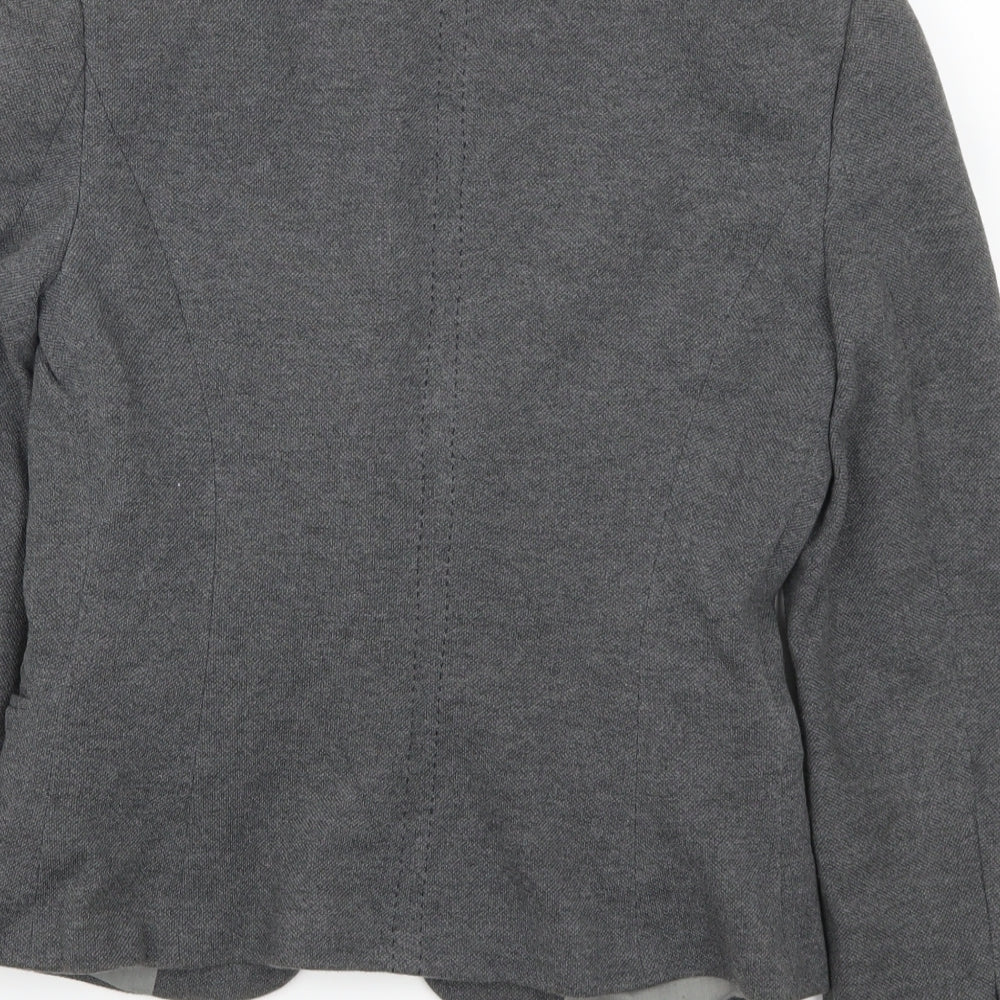 Brand and care label for Autograph women’s grey jacket suit jacket, size UK 8