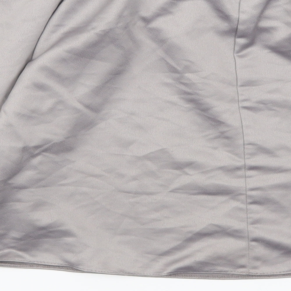 Miss Selfridge Womens Grey Basic Blouse Size 12