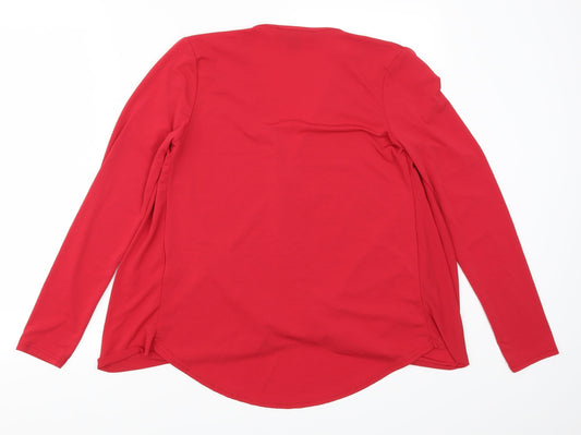 Atmosphere Womens Red Basic T-Shirt Size 10