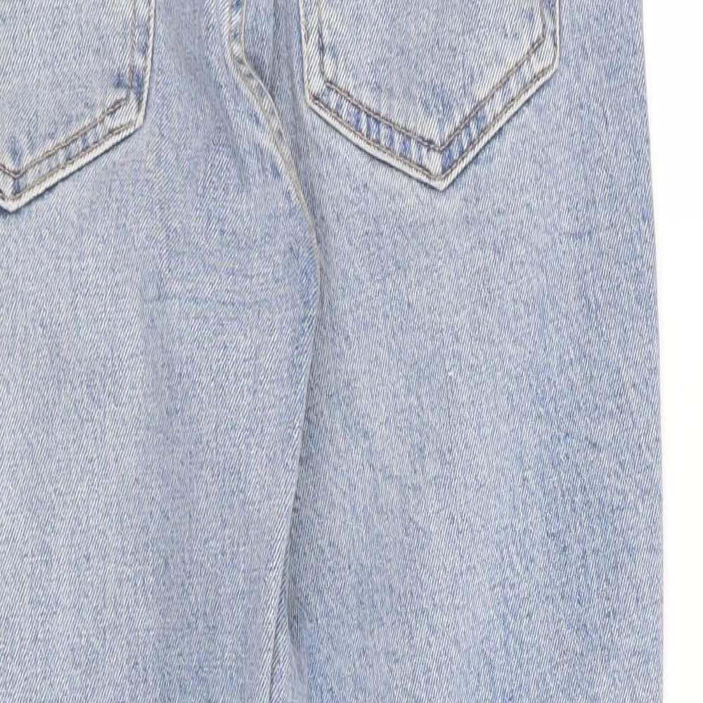 Topshop Womens Blue Straight Jeans Size 26 in L30 in