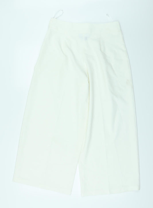Primark Womens White Trousers Size 12 L25 in