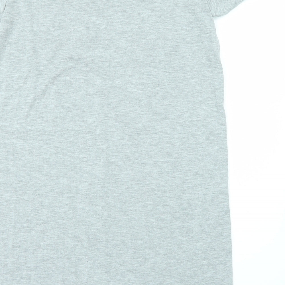 Womens UK Size 10 Boohoo Grey Basic T-Shirt