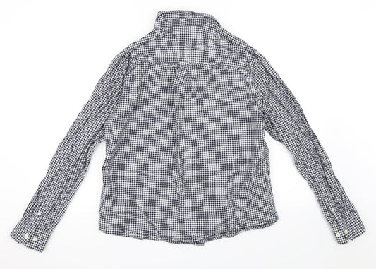 Mens UK Size L Burton Black Button-Up Long Sleeve Casual Shirt