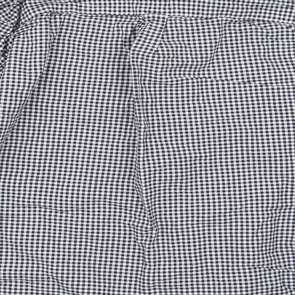 Mens UK Size L Burton Black Button-Up Long Sleeve Casual Shirt