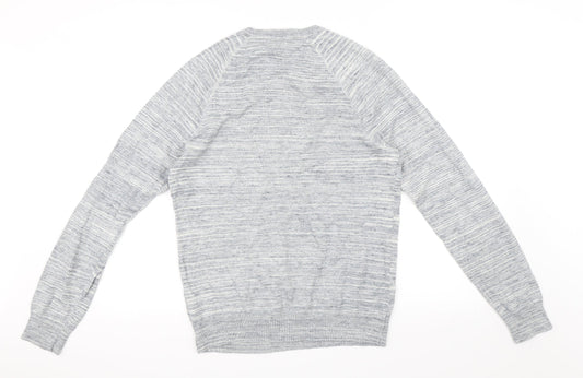 H&M Mens Blue Pullover Jumper Size S