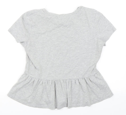 Glamorous Womens Grey Basic T-Shirt Size S