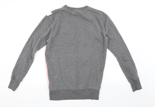 ellesse Womens Grey Striped Pullover Sweatshirt Size 8