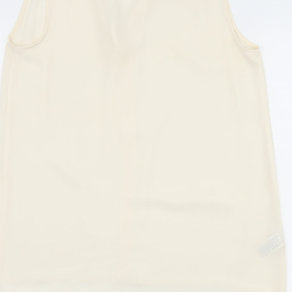 Womens UK Size 10 NEXT Ivory Basic Blouse