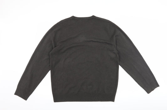 Marks and Spencer Mens Grey Pullover Jumper Size L