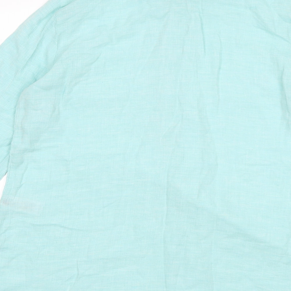 Womens UK Size 8 Marks and Spencer Blue Basic Blouse