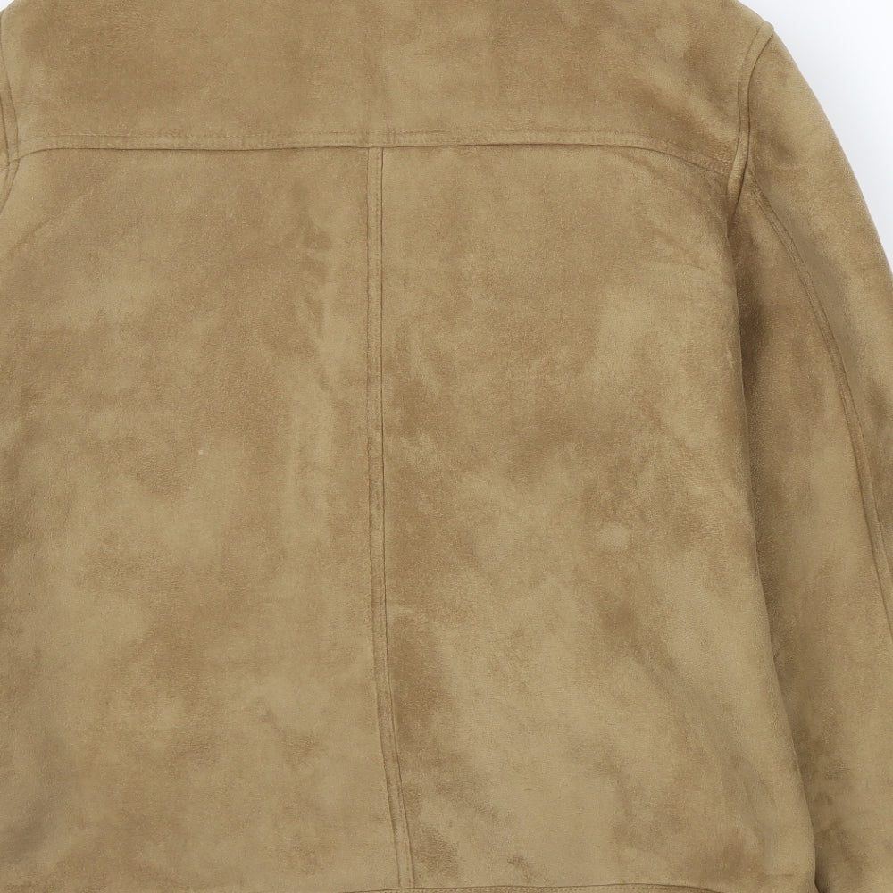 Brand and care label for George women’s brown jacket, size M
