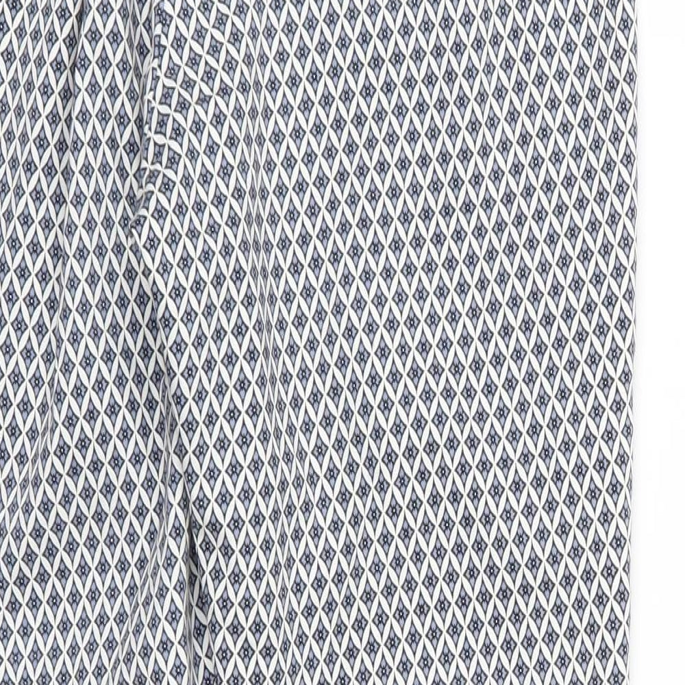 Womens UK Size 12 H&M Regular Fit Blue Trousers