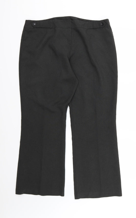 Womens UK Size 18 Dorothy Perkins Regular Fit Green Trousers