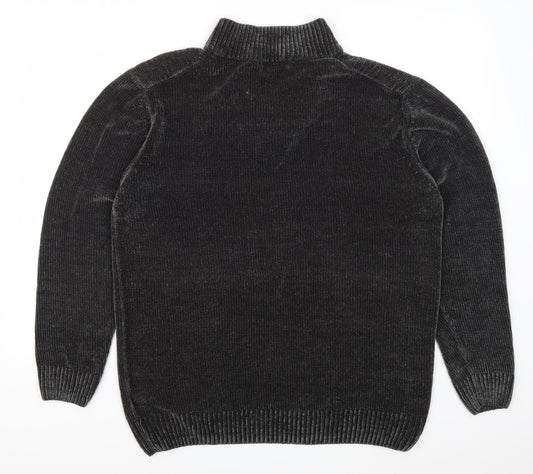 Lincoln Mens Grey Pullover Jumper Size L