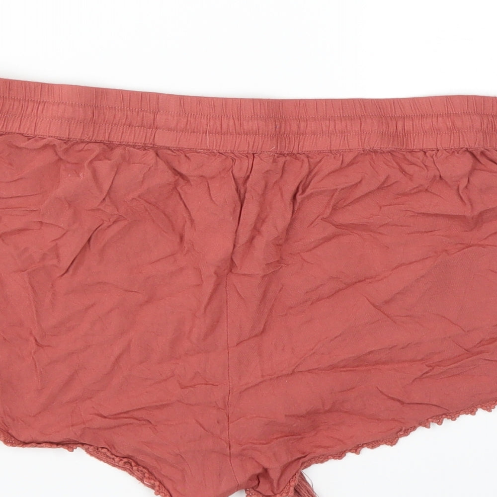 Primark Womens Pink Hot Pants Shorts Size 12 - Terracotta