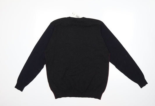 Easy Mens Red Knit Pullover Jumper Size L