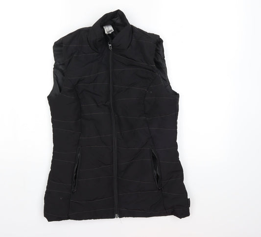 Womens UK Size XS DECATHLON Black Gilet Coat