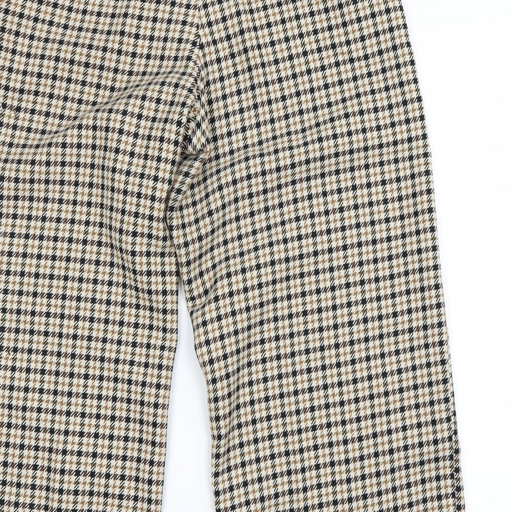 Womens UK Size 10 H&M Regular Fit Beige Trousers