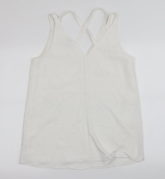Womens UK Size 12 River Island White Basic Blouse