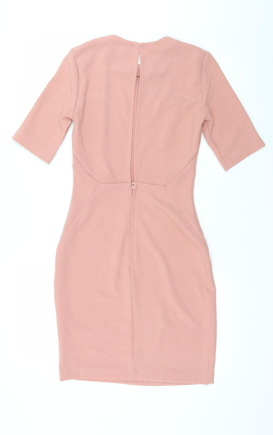 H&M Womens Pink A-Line Size 6 - Open back