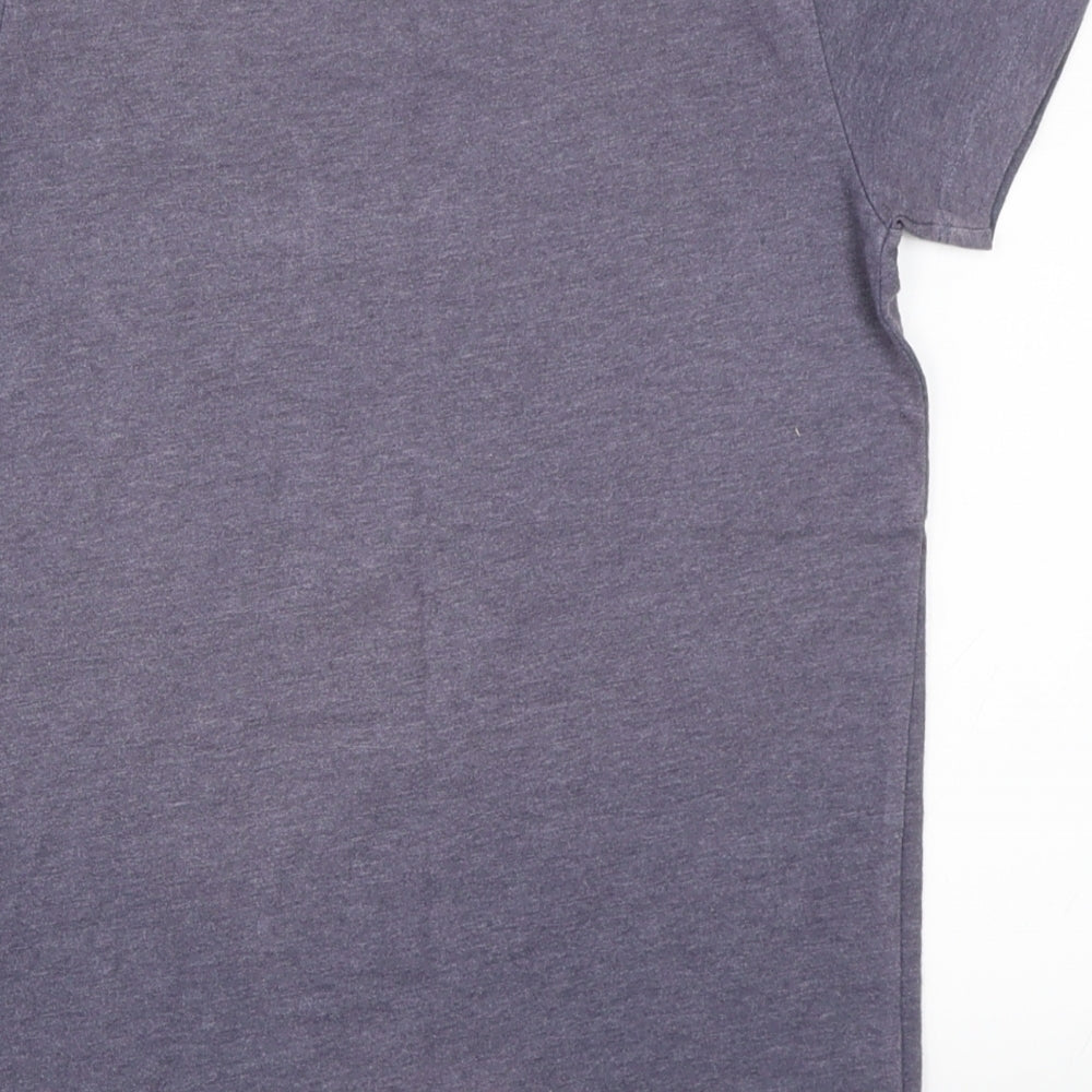Brand and care label for Next boys’ grey basic t-shirt, size 8, years
