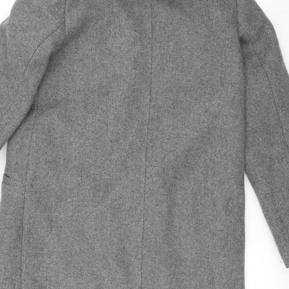 Womens UK Size 38 Preworn Grey Overcoat