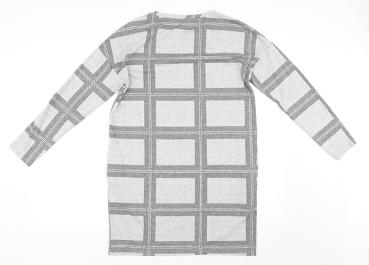 NEXT Womens Grey Check Shift Size 10