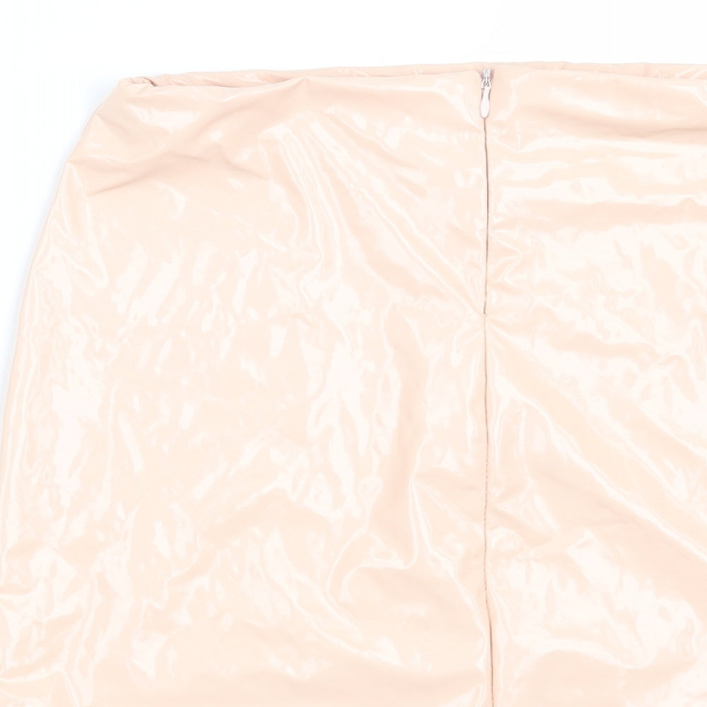 Missguided Womens Pink Mini Skirt Size 8