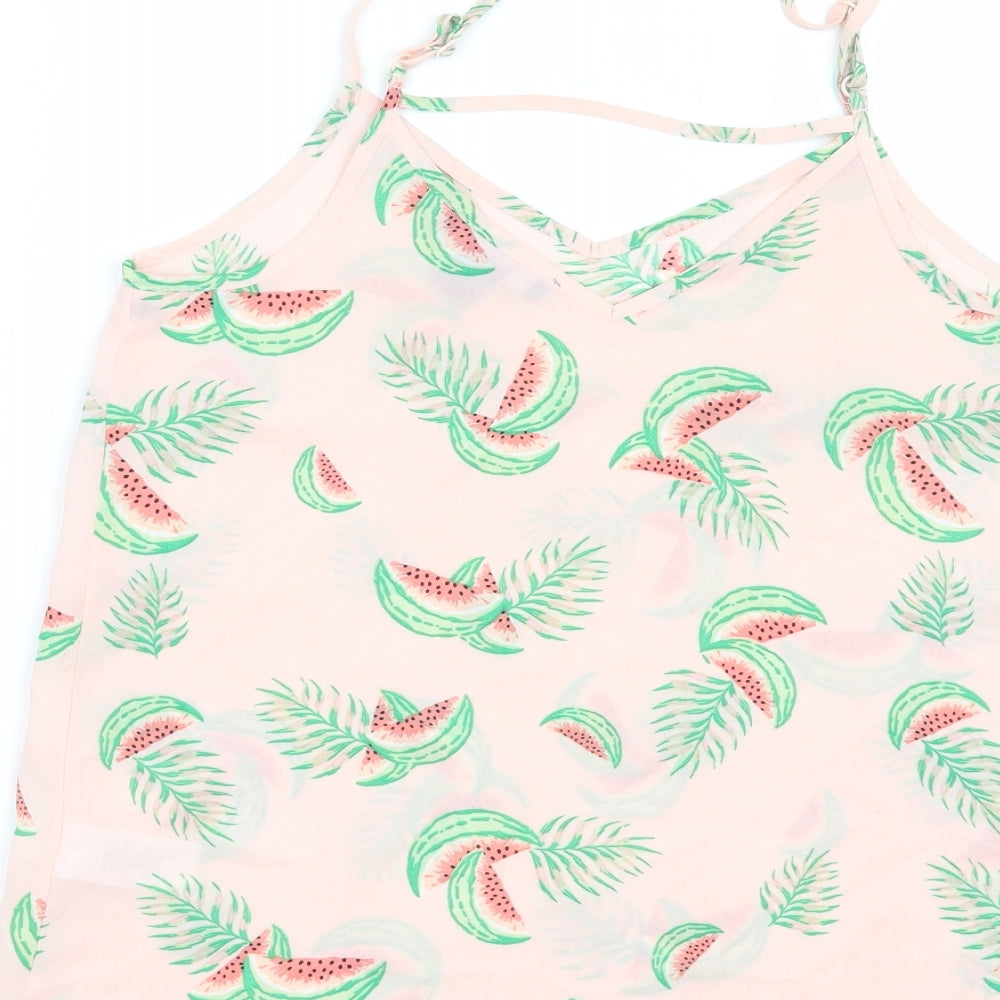 Primark Womens Pink Basic Blouse Size 6 - Watermelon