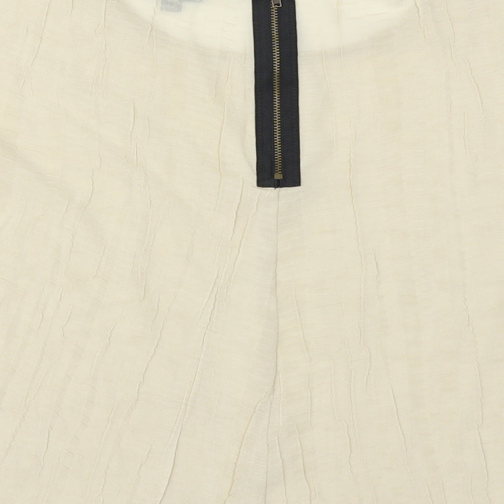 Womens UK Size 12 Topshop Beige Basic Blouse