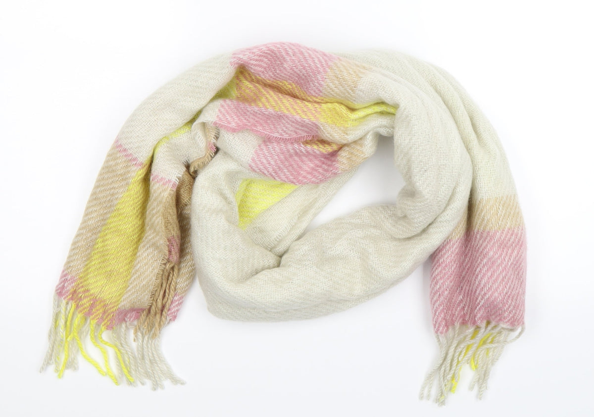 Front view of Preworn women’s multicoloured knit scarf
