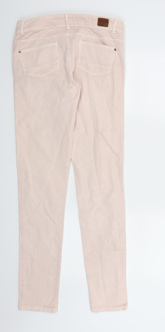 Zara Womens Pink Denim Skinny Jeans Size 12 L30 in