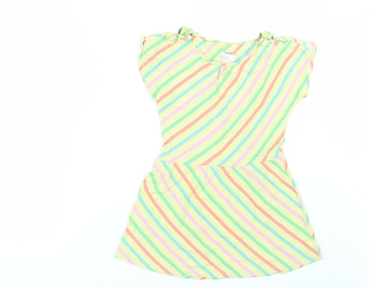 Gap Girls Yellow Striped A-Line Size 3 Years