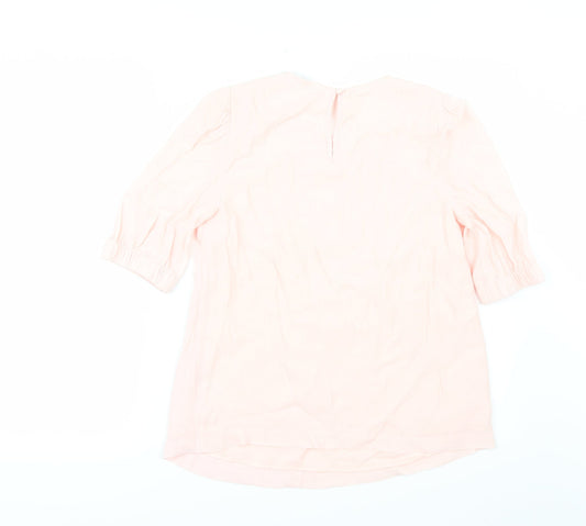 Womens UK Size 8 Marks and Spencer Pink Tunic Blouse
