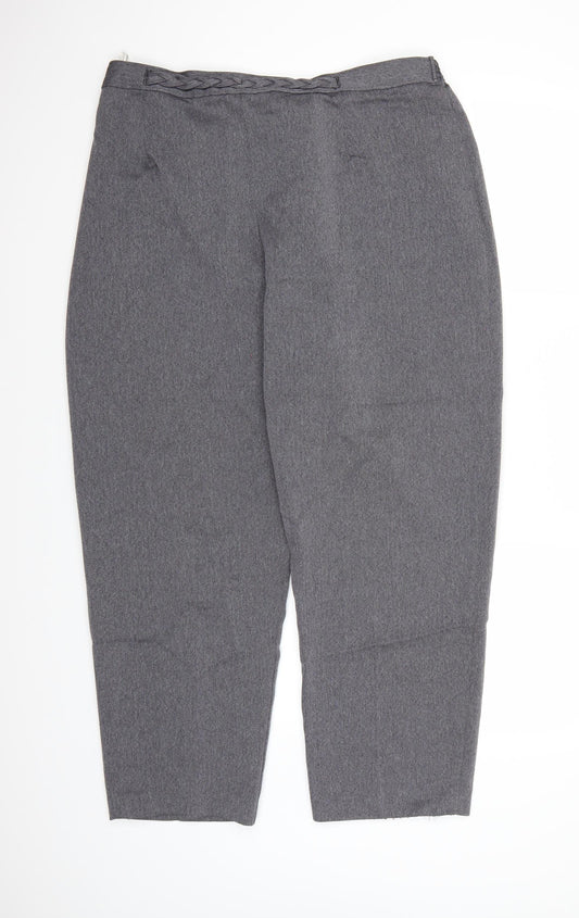 Womens UK Size 20 Berkertex Regular Fit Grey Trousers