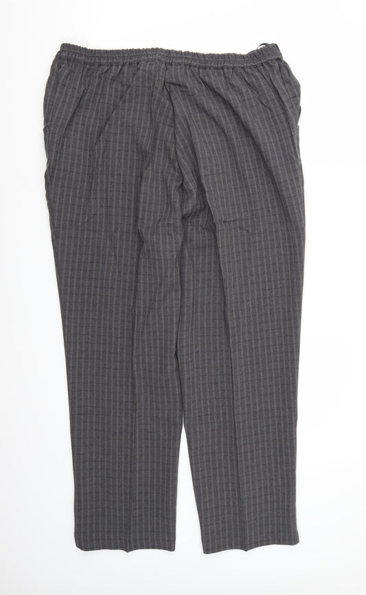 Womens UK Size 18 Special Collection Regular Fit Grey Trousers