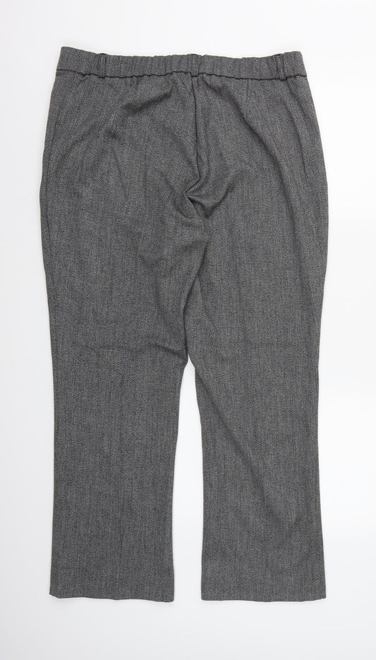 Savoir Womens Green Trousers Size 18 L28 in