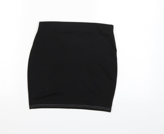 Nasty Gal Womens Black   A-Line Skirt Size 8