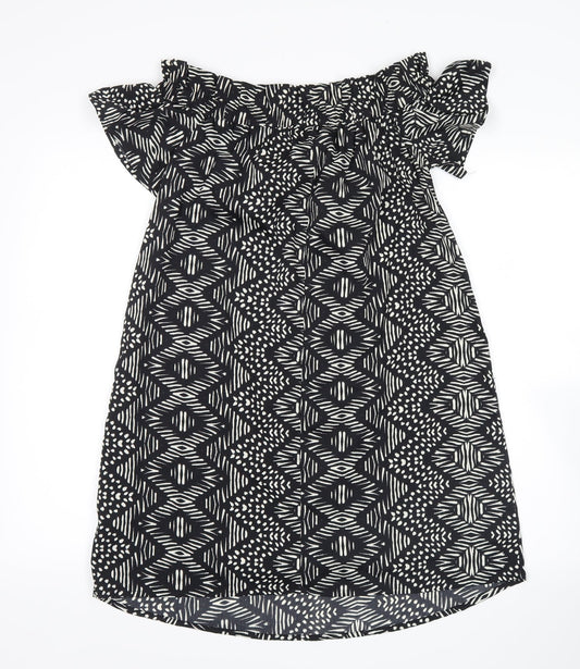 Womens UK Size 10 Atmosphere Black Basic Blouse