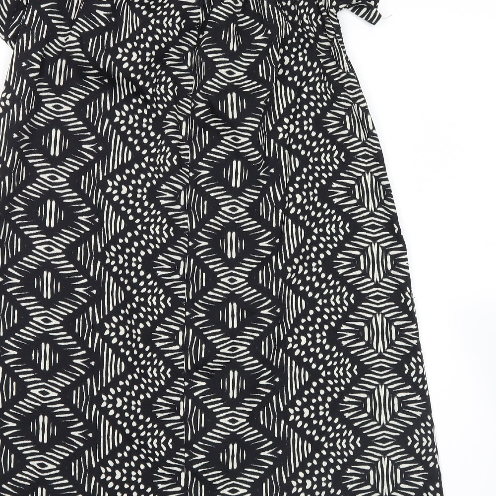 Womens UK Size 10 Atmosphere Black Basic Blouse
