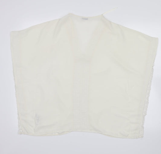 George Womens White Basic Blouse Size 10