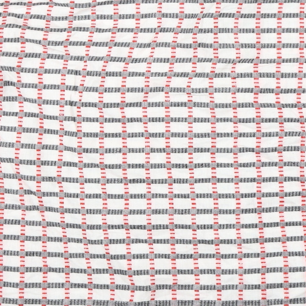 Rutus Mens Pink Check Button-Up Size M