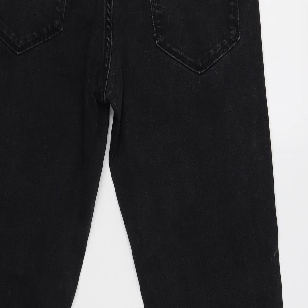 Womens UK Size 32 Marks and Spencer Regular Fit Straight Black Jeans