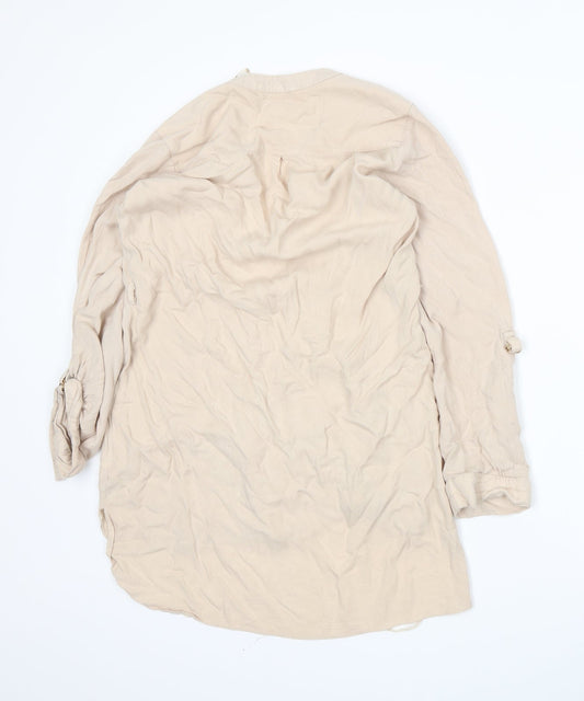 Atmosphere Womens Beige A-Line Size 10