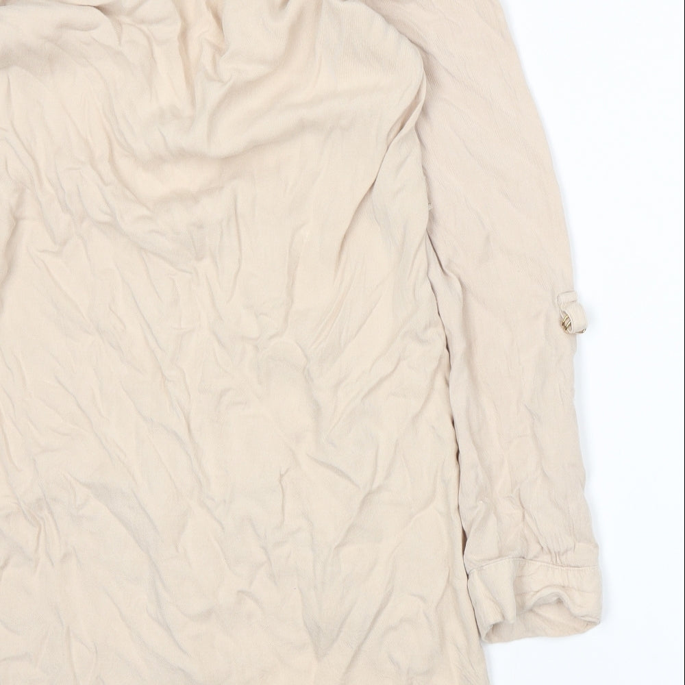 Atmosphere Womens Beige A-Line Size 10