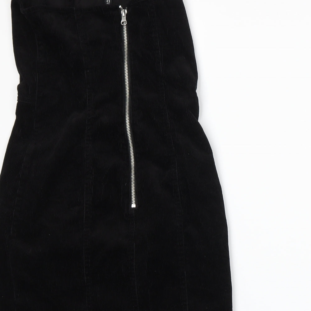Divided by H&M Womens Black Corduroy Bodycon Size 10
