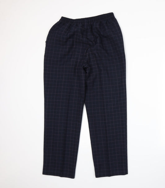 Womens UK Size 12 Marks and Spencer Regular Fit Blue Trousers