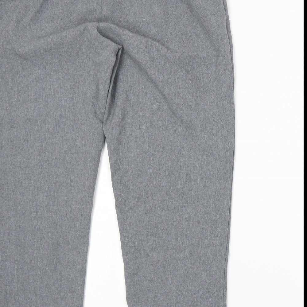 Womens UK Size 18 Essentials Regular Fit Grey Trousers